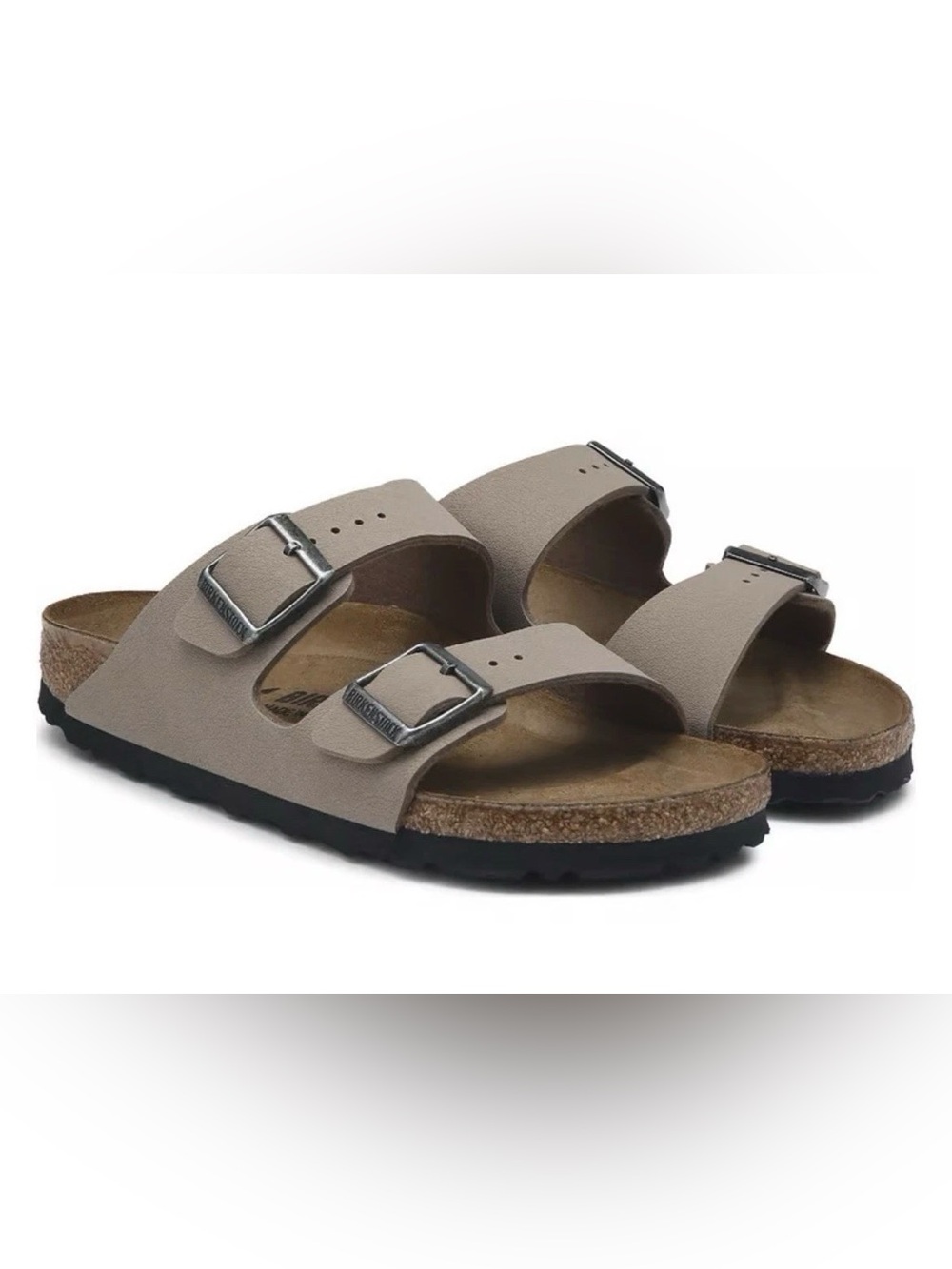 Birkenstock Arizona Women's Soft Footbed Sandal Size 40 (US 9) Taupe Suede NEW